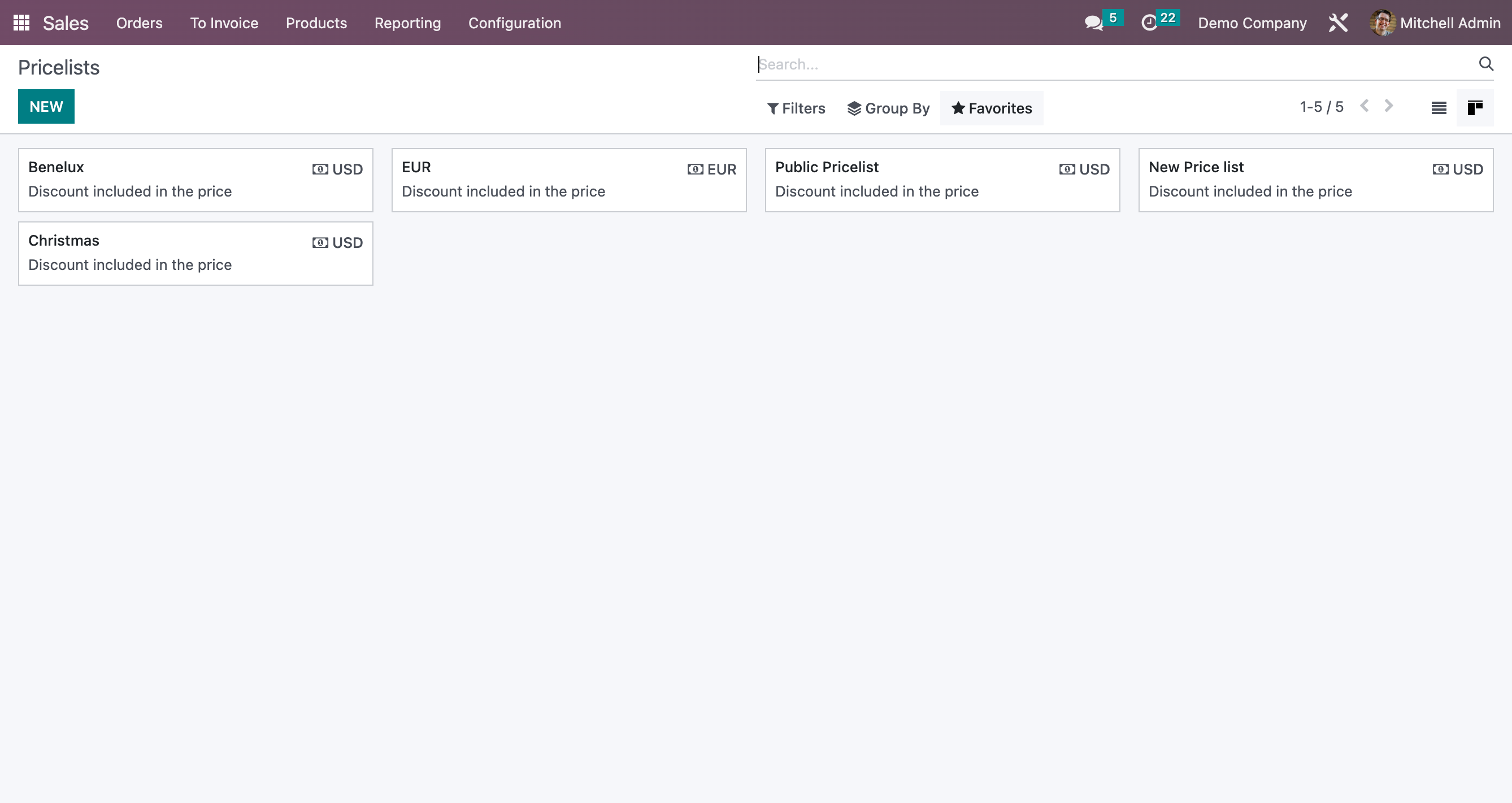 Pricelist Management in Odoo ERP